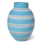 Modrá keramická váza Kähler Design Nuovo, výška 30 cm