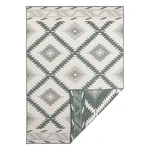 Zeleno-krémový vonkajší koberec NORTHRUGS Malibu, 150 x 80 cm