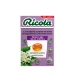 RICOLA Bylinné cukríky bez cukru čierna baza 40 g