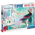 Clementoni 25716 - Puzzle 104 Double face colouring Frozen 2