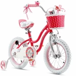 [EU Direct] ROYALBABY STARGIRL 16 Inch Children's Bike Two Brake System Kids Bicycle With Kickstands&Training Wheel For