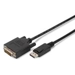 Kábel Digitus DisplayPort - DVI (24+1), 2m (AK-340301-020-S) čierny DisplayPort připojovací kabel, DP - DVI (24+1), M/M, 2.0m, w/interlock, kompatibil