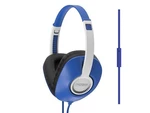 Slúchadlá Koss UR23IB (406025) modrá slúchadlá cez uši s integrovaným mikrofónom a ovládačom na kábli • uzavretá konštrukcia • mäkké polstrovanie • ro