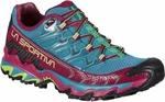 La Sportiva Ultra Raptor II Woman Red Plum/Topaz 40 Pantofi de alergare pentru trail