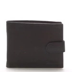 Pánska kožená čierna peňaženka - Delami 9371