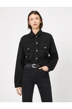 Koton Jacket - Black - Relaxed fit