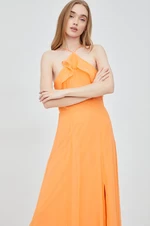 Šaty Vero Moda oranžová barva, maxi