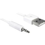 Delock Apple iPad / iPhone / iPod prepojovací kábel [1x USB 2.0 zástrčka A - 1x jack zástrčka 3,5 mm] 1.00 m biela