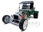 1923 Ford T-Bucket Soft Top Green with Black Top 1/18 Diecast Model Car by Road Signature
