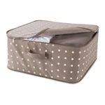 Béžový box na uloženie oblečenia Compactor Dots, 46 × 20,5 cm