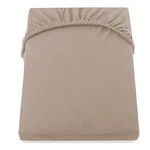 Hnedá plachta DecoKing Amber Collection Cappuccino, 140/160 x 200 cm