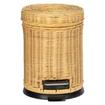 Pedálový odpadkový kôš s prúteným povrchom Wenko Manilla, 3 l