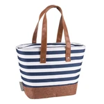 Pruhovaná izolačná taška cez rameno Navigate Tote Navy, 15 l
