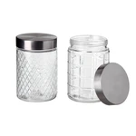 Sada 2 dóz Unimasa Steel Cubic, 1300 ml