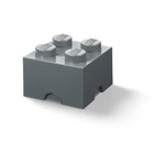 Detský tmavosivý úložný box LEGO® Square