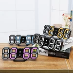 Large Modern Design Digital Led Wall Clock Watches 24 Or 12-Hour Display