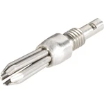 Schnepp N V2A 4000 banánový konektor zástrčka, rovná Ø pin: 4 mm strieborná 1 ks