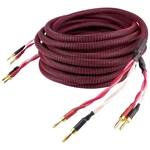 Dynavox 207299  audio prepojovací kábel [2x banánková zástrčka - 2x banánková zástrčka] 5 m čierna/červená
