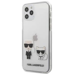 Kryt na mobil Karl Lagerfeld Karl &Choupette na Apple iPhone 12/12 Pro (KLHCP12MCKTR) priehľadný zadný ochranný kryt • na Apple iPhone 12 / 12 Pro • 1