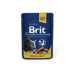 Brit Kapsička Cat Prem Pouches Kuracie+Morčacie 100g