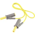 VOLTCRAFT MSB-501 bezpečnostné meracie káble [lamelový zástrčka 4 mm - lamelový zástrčka 4 mm] 0.50 m žltá 1 ks