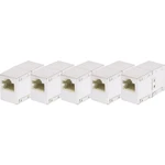 Renkforce RJ45 sieťový adaptér CAT 5e [1x RJ45 zásvuka - 1x RJ45 zásvuka]  biela