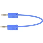 Stäubli LK205 merací kábel [lamelový zástrčka 2 mm  - lamelový zástrčka 2 mm ] 30.00 cm modrá 1 ks