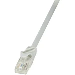 LogiLink CP2032U RJ45 sieťové káble, prepojovacie káble CAT 6 U/UTP 1.00 m sivá s ochranou 1 ks