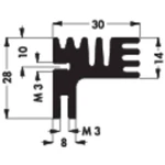 Fischer Elektronik SK 125 84 SA chladič 6 K/W (d x š x v) 84 x 30 x 28 mm