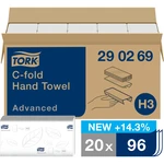 TORK 290269  papierové utierky, skladané  biela 20 ks / bal.  20 ks