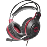 SpeedLink CELSOR herný headset 2x 3,5 mm jack (mic./slu.) káblový cez uši čierna/červená stereo