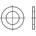 podložka plochá 2.2 mm 4.5 mm   Ušlechtilá ocel V2A  A2 200 ks TOOLCRAFT  TO-6854727