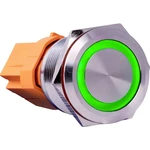 Joy-it BUTTON22B-M-GR spínač s reverzáciou 250 V/AC 7 A 1x zap/(vyp) bez aretácie zelená (Ø x v) 25 mm x 40.40 mm IK10,