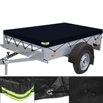 210-260cm 600D PVC WaterproofTrailer Cover Auto Roof Tent Heavy Duty Dustproof Protector Cover Travel Camping Canopy