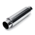 Universal Exhaust Muffler Silencer Glass Pack 12" Long 3" Inlet Outlet