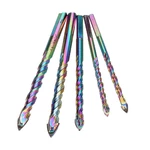 Drillpro 6-12mm Colorful Triangular Ceramic Tile Drill Bit 6/8/10/12mm Glass Drill Tool for Glass Wood Tiles Marble