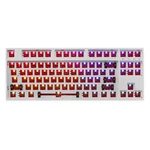 FEKER 87 Keys Customized Keyboard Kit Hotswappable 2.4G bluetooth RGB Backlight Frosted ABS Case DIY Mechanical Keyboard