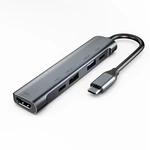 Typy C Hub USB-C Adapter 5 In 1 with 4K 30Hz HDMI60W PD Charging port USB-C USB 3.0 USB 2.0 port