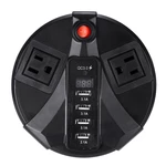 110V 200W 12.4A Smart Digital Fast Charger Multiport High Speed Charging Car Charger