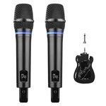 Dual Rechargeable Wireless Microphone Karaoke System ARCHEER Professional UHF Handheld Dynamic Microphone Set with Bluet