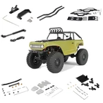 Upgraded Metal Shock Mount Chassis Skid Plate Steering Rod Carbon Fiber Main Axle Bracket Parts for Axial SCX24 90081 RC