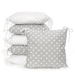 T-TOMI Vankúšikový mantinel MINKY Grey dots
