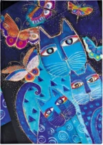 Zápisník Paperblanks - Blue Cats & Butterflies - Midi linkovaný