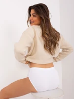 White cotton high-waisted panties