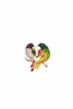 Brooch Birds BZ-2 multicolor