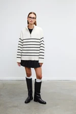 VATKALI Striped zipper sweater