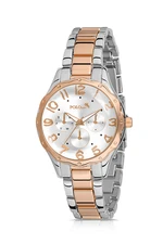 Polo Air Cut Glass Women's Wristwatch Silver-copper Color