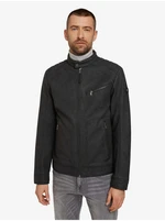 Black Men's Leatherette Jacket Tom Tailor - Men