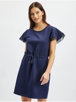 Orsay Dark blue Womens Hoodie Dress with Lace - Women