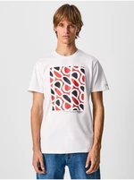 White men's T-shirt Pepe Jeans Agin